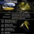 Night Driving Glasses Anti Glare Polarized Night Vision Fit Over For Men Women