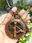 Brass Sundial Compass Vintage Pocket Style Nautical Antique Christmas Gift