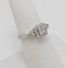 1 3ct Natural Diamond Halo Engagement Wedding Bridal Ring 10k White Gold Band