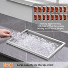 Drop In Ice Chest Ice Cooler Stainless Steel Ice Bin W cover 13 Types