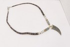 Vintage Native American Seashell Necklace With Claw Tooth Pendant Lobsters Clasp