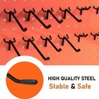 60pcs Black Pegboard Hooks 2 4 6inch Pegboard Wall Hook Heavy Duty Pegboard