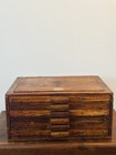 Antique C1900 Dentists Dental Tooth Cabinet With False Teeth Medical Oddity Rare