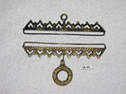 A- 15  Vintage Brass Bell Pull Hardware 6   155 Mm  2 Pc Hanger Set