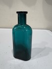 Old Antique 1800s Teal Druggist Bottle   Wt   Co  Patent 5 Nov 78