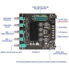 Zk-tb21 50w 50w 100w 2 1ch Bluetooth 5 0 Subwoofer Amplifier Board     Black