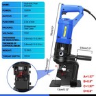 1200w Electric Hydraulic Hole Punch For Metal steel with Die   1 4  3 8  1 2  5 8
