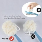 Shower Body Brush With Bristles And Loofah back Scrubber Bath Mesh Sponge