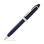 Aurora Ipsilon Deluxe Ballpoint Pen Blue With Gold Trim - New In Box B32b