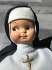 Vintage Nun Doll Mcm 12 1 2    Tall Black White W4