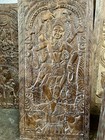 Vintage Carved Panel Reclaimed Wood Hindu Diety Shiva Wall Art Wall Sculpture 72