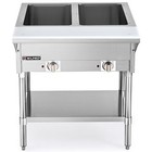 1000w Commercial Steam Table 2 Pan Electric Food Warmer Buffet Bain Marie