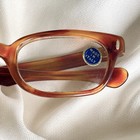 Mcm Vintage 60s Mod Brown Beatnik Slim Italy Eyeglasses Clear Lenses Unisex