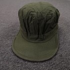 Vintage Korean War Us Army Utility Cap Cotton Og-107 Texas Miller 1953 Size 7