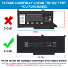 F3ygt Battery For Dell Latitude 12 7000 7280 7290 13 7380 7390 14 7480 7490 60wh