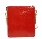 Louis Vuitton Monogram Vernis Motto Shoulder Bag With Gold Dust Bag 