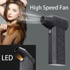 Us Electric Air Duster Cordless Mini Jet Snow Blower Portable Turbo Fan With Led