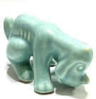 Camark Pottery Seafoam Blue Naugthy Hound Dog For Grapette Soda 1950s