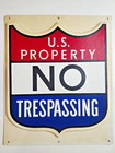 Vintage U s  Property No Trespassing Sign 3d Molded Plastic 100  Authentic