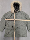 Vintage Usaf N3b Extreme Cold Weather Parka Arctic Snorkel Coat Medium Military