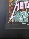  real  Metallica Ride Lightning Poster Ae X 75 Rhys Cooper Signed Screenprint