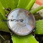 Antique Brass Callendar Compass Pocket Compass Gift 100 Year Calendar With Case