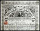 1887 The Costa Rica Railway Company  Limited -   100 Debenture