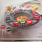 Roulette Drinking Game 16 Shot Glasses Party Crystal Clear Boxed Complete 