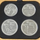 1976 Canada Olympic 4 Coin Proof  Set Original Box   Papers 925 Silver 4 32 Asw 
