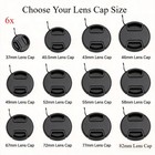 6x Front Lens Cap For Camera Lenses 37 40 5 43 46 49 52 55 58 62 67 72 77 82mm