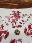 Vintage 1950s Glass Ceiling Light Shade Western Cowboy