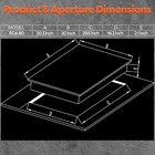 Opened Box Never Use  Furbished  Ramblewood 4 Burner Electric Cooktop  Ec4-60