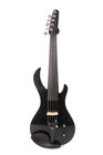 New Black 5 String Electric Violin 4 4 Full Size Guitar Shape With Case Bow