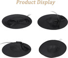Wide Brim Wedding Church Hat For Women Kentucky Derby Dress Hat With Bow