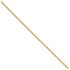14k Yellow Gold 4mm Double-sided Heart Anklet  10 Inch