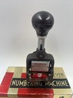 Vintage Bates Numbering Machine 7 Lever Movement  With Instructions