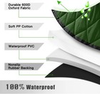 Dog Seat Cover Rear Back Car Pet Travel Waterproof Bench Protector Luxury Black