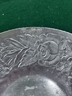 Vintage Hammered Aluminum Hand Forged Dogwood Embossed Everlast Metal Bowl 8   