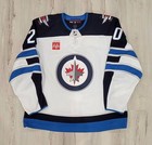 Karson Kuhlman 2022-23 Winnipeg Jets Game Used Worn Jersey Playoffs Photo Match