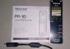 Tascam Pr-10 Stereo Handheld Digital Pcm Recorder Voice Sound