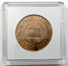 Original 1964 Beatles  visit To The Us   Commemorative 31mm Medal In Case Unc