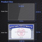 6 Pack Card Protector Social Security  Medicare  Credit   Driver s License