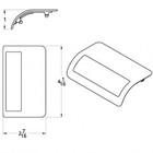 United Pacific 37069 - Plastic Blue Door Light Lens For Peterbilt