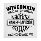 Harley-davidson Men s Distressed Freedom Fighter Long Sleeve Shirt  White
