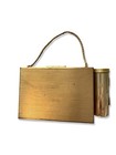 Mcm Vintage Gold Tone Zell Fifth Avenue Vanity Carryall Compact  lipstick Holder