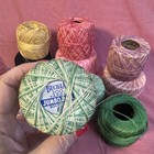 Assorted Crochet Embroidery Thread - Lot Of 14 Balls - Mixed Colors   Brands 