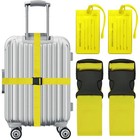 Luggage Strap   Tag Set Durable Travel Accessories Suitcases Protection New