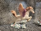 Euc Resin Sparkle Winged Unicorn Pegasus Clouds Figurine Statue Lot X2 Figure 