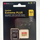 Sandisk Extreme Plus 64gb Class 10 Microsdxc Memory Card W  Adapter - Brand New