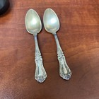 2 Simeon L  George H  Rogers Silver Plate Dime Spoon Marked 1900 4  Antique